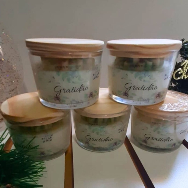 Vela Flor – Margarida ( 90g) -Personalize!