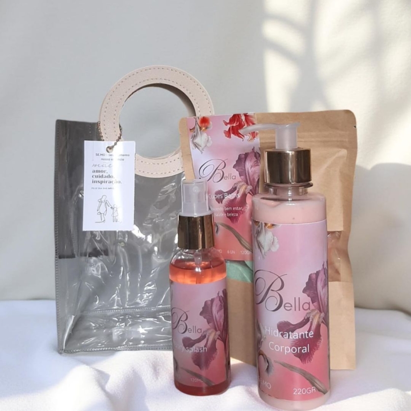 Kit Bella  -  Teu momento 3 Itens e Bolsa Presente